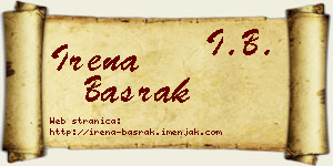 Irena Basrak vizit kartica